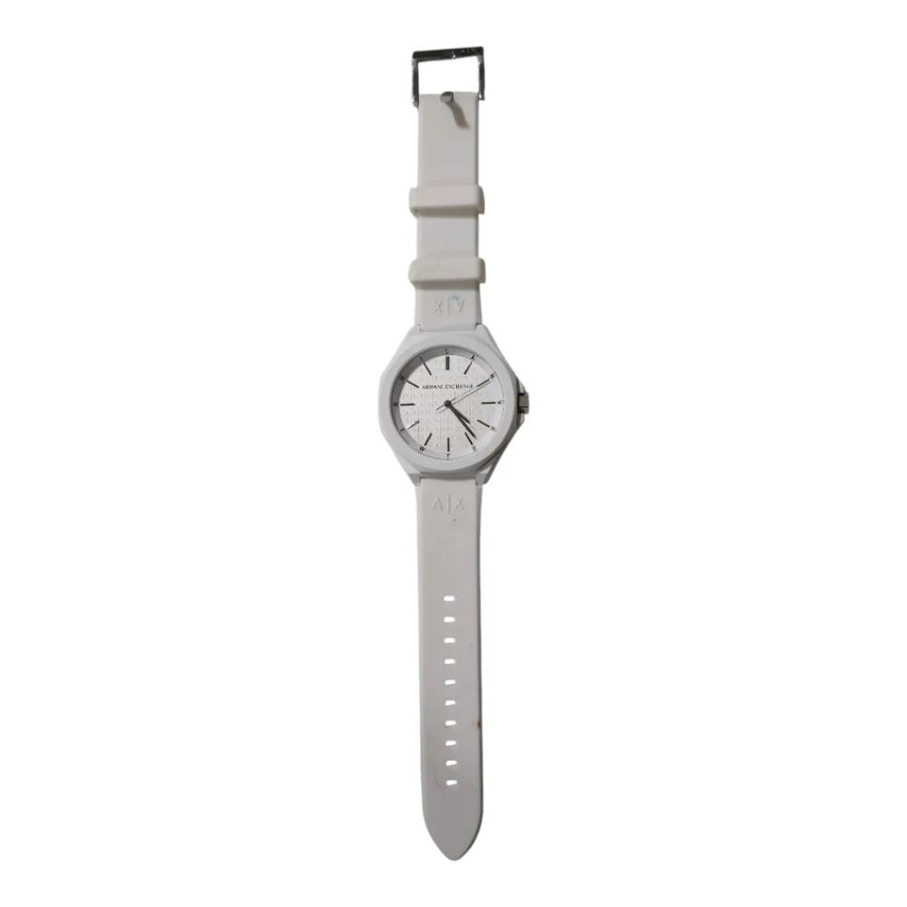 Armani Exchange White Smartwatch with Sleek Design
